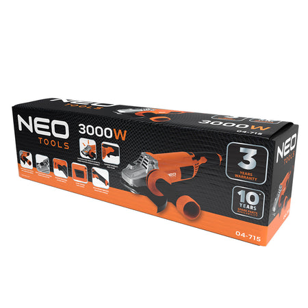 Uhlová brúska 3000W, 230mm od NEO TOOLS nájdeš na naravis.sk