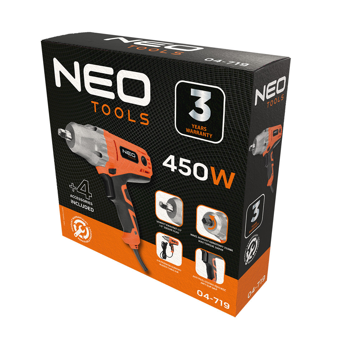 Rázový kľúč 450 W, 350 Nm od NEO TOOLS nájdeš na naravis.sk