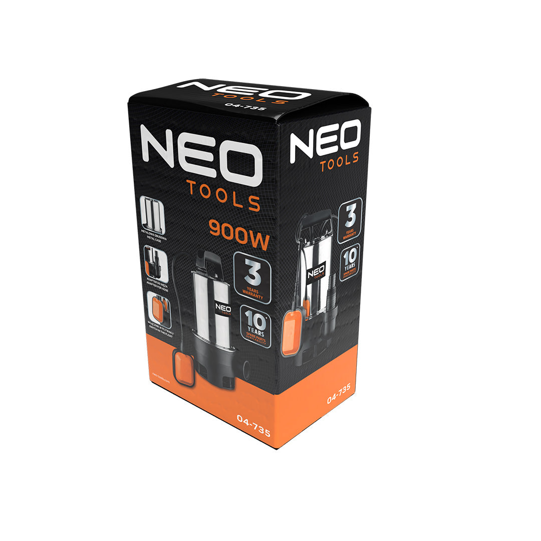 Ponorné čerpadlo na špinavú vodu 900W od NEO TOOLS nájdeš na naravis.sk