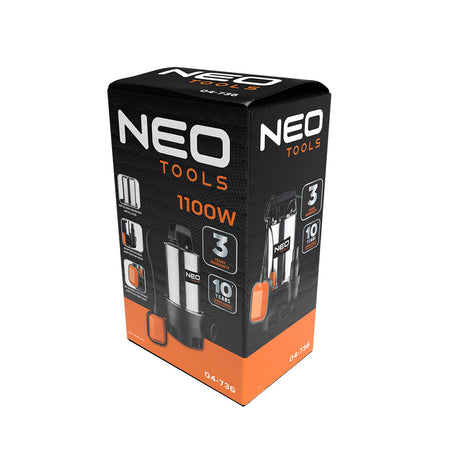 Ponorné čerpadlo na špinavú vodu 1100W od NEO TOOLS nájdeš na naravis.sk