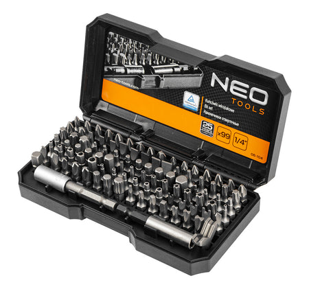 Sada bitov s nastavcom, 99 ks sada od NEO TOOLS nájdeš na naravis.sk