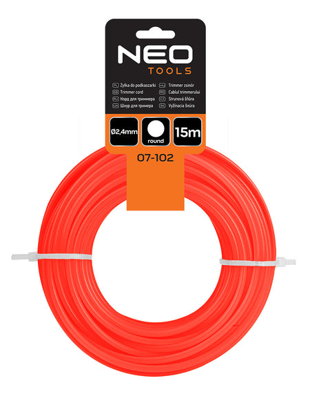 Strihacia šnúra s priemerom 2,4 mm, dĺžka 15 m od NEO TOOLS nájdeš na naravis.sk