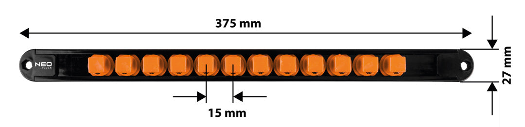 Držiaky adaptérov 1/4", 3/8", 1/2" - sada 6 ks. od NEO TOOLS nájdeš na naravis.sk