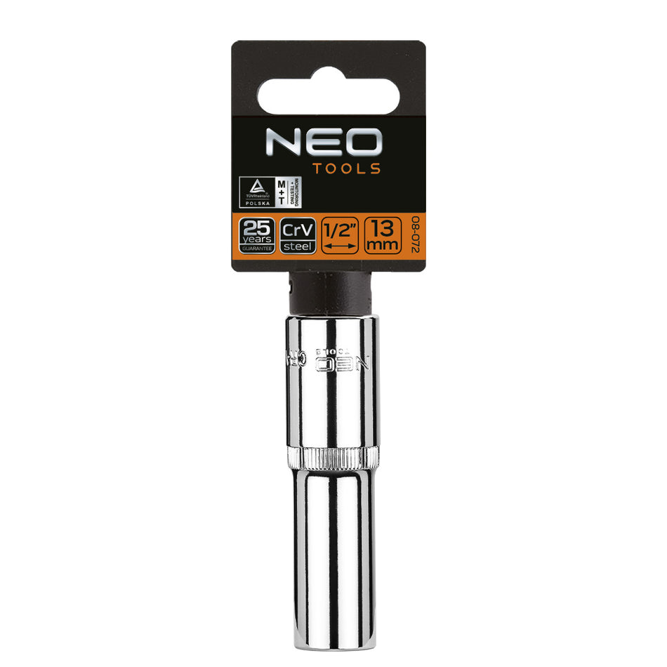 Gola hlavica 12 hranná predĺžená, 1/2", 13 mm od NEO TOOLS nájdeš na naravis.sk