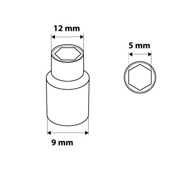 Šesťhranný nástavec 1/4", 5 mm od NEO TOOLS nájdeš na naravis.sk