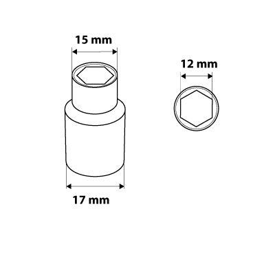 Šesťhranný nástavec 1/4", 12 mm od NEO TOOLS nájdeš na naravis.sk