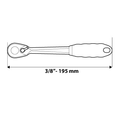Račňa 3/8", 195 mm od NEO TOOLS nájdeš na naravis.sk