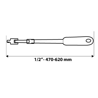 Telescopická rukovať gola 1/2", 470-620 mm od NEO TOOLS nájdeš na naravis.sk