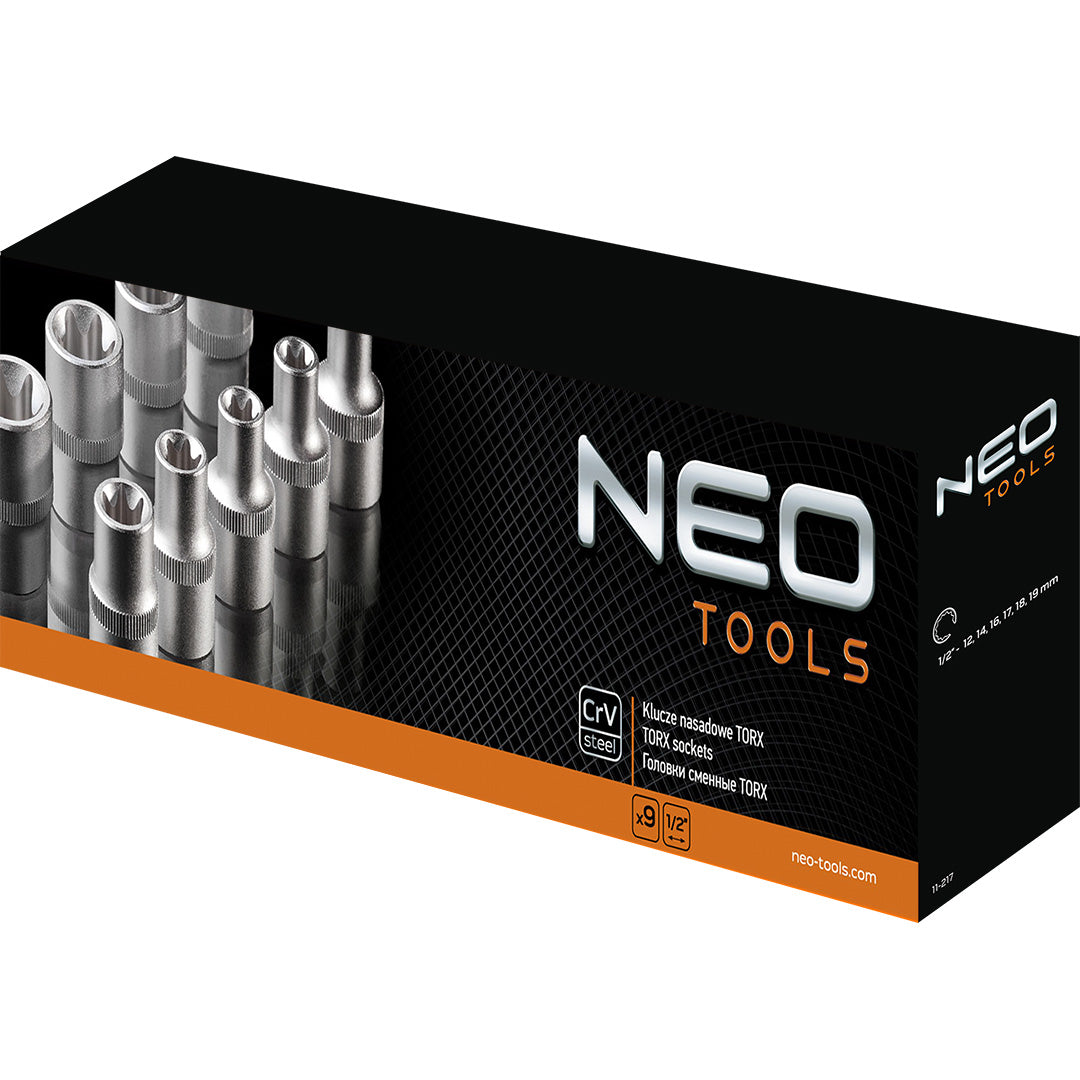 Nástrčný kľúč 1/2 "Torx sada 9 ks od NEO TOOLS nájdeš na naravis.sk