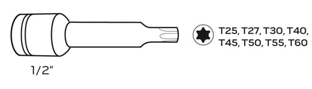 Kľúče Torx úderové , 1/2 "8 ks od NEO TOOLS nájdeš na naravis.sk