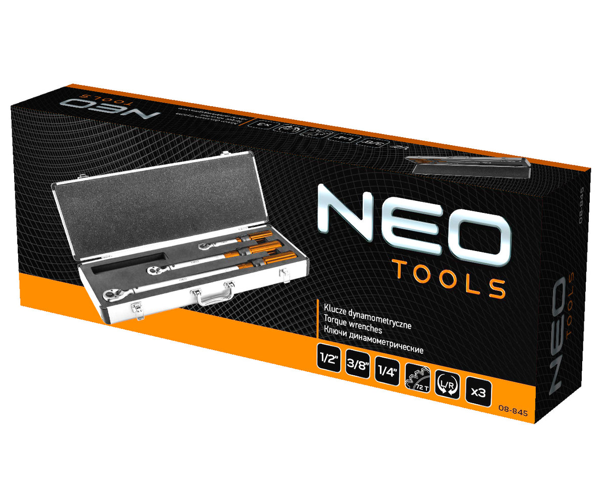 Sada obojstranných momentových kľúčov 1/4", 3/8", 1/2" 3 ks. od NEO TOOLS nájdeš na naravis.sk