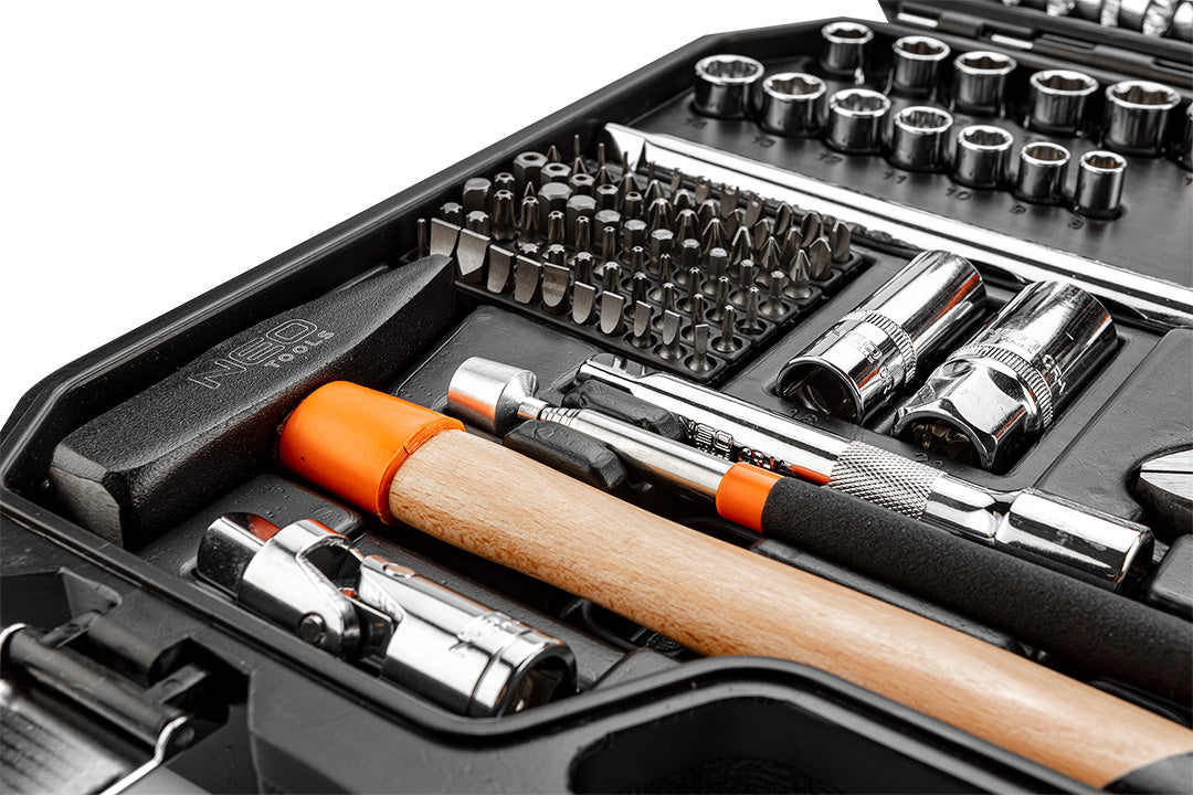 Súprava náradia, 143 položiek od NEO TOOLS nájdeš na naravis.sk