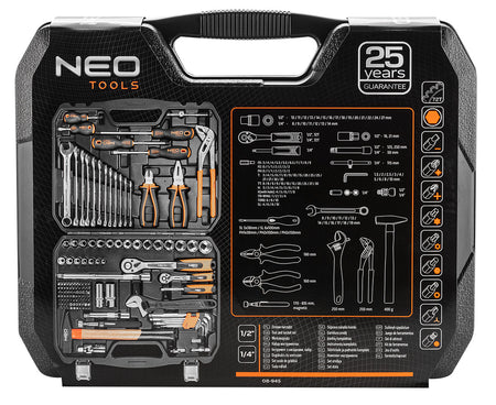 Súprava náradia, 143 položiek od NEO TOOLS nájdeš na naravis.sk