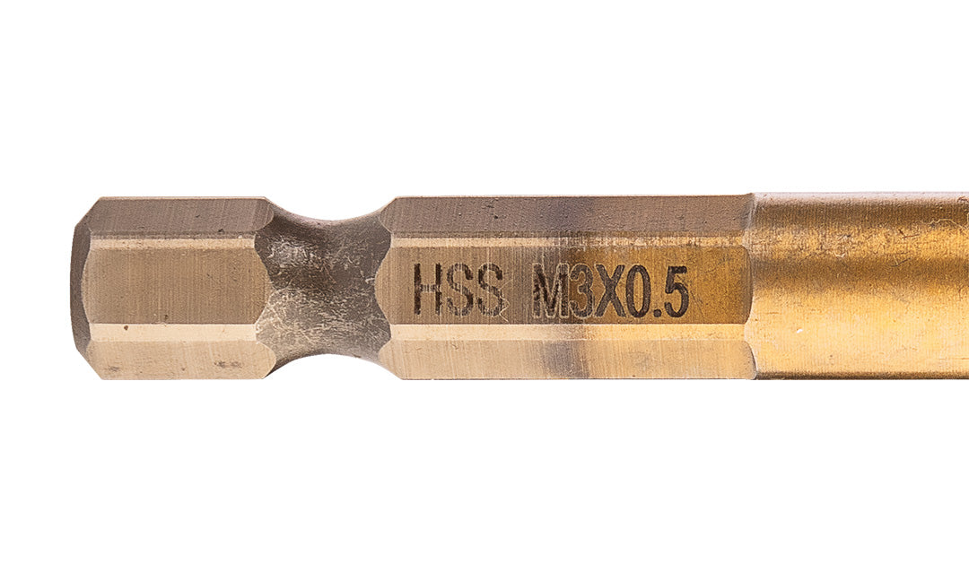 HSS TiN závitový vrták, M3x0,5 mm, Hex od NEO TOOLS nájdeš na naravis.sk