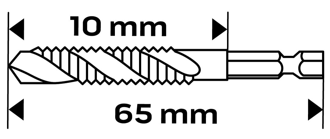 HSS TiN závitový vrták, M4x0,7 mm, Hex od NEO TOOLS nájdeš na naravis.sk