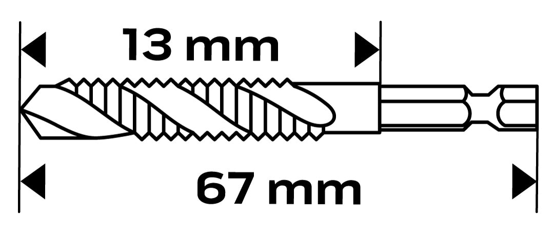 HSS TiN závitový vrták, M5x0,8 mm, šesťhranný od NEO TOOLS nájdeš na naravis.sk