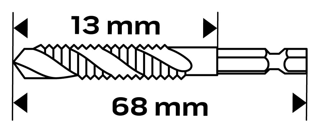 HSS TiN závitový vrták, M6x1 mm, Hex od NEO TOOLS nájdeš na naravis.sk