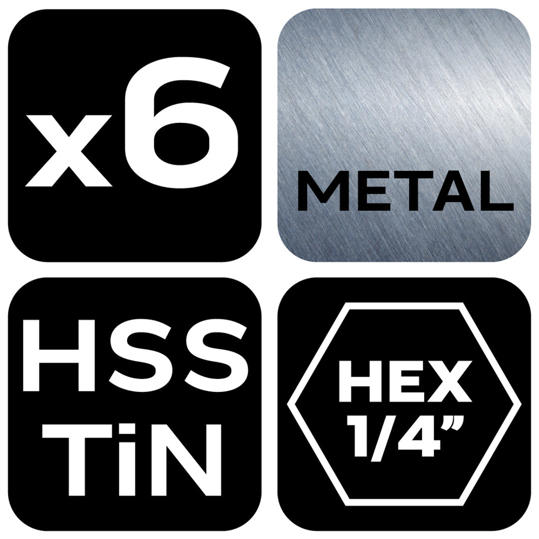 Sada vrtákov s HSS TiN závitom, M3 - M10, šesťhran, 6 ks. od NEO TOOLS nájdeš na naravis.sk