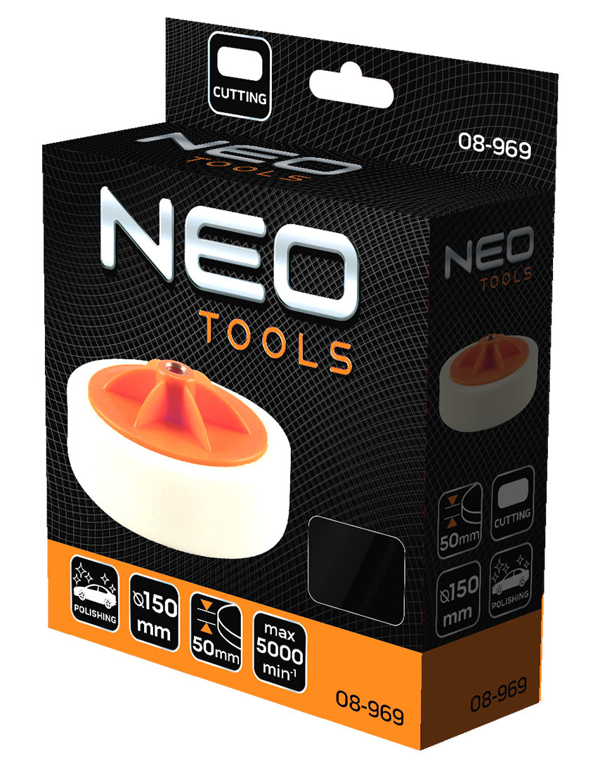 Leštiaca podložka 150 x 50 mm, brúsna špongia, M14 od NEO TOOLS nájdeš na naravis.sk