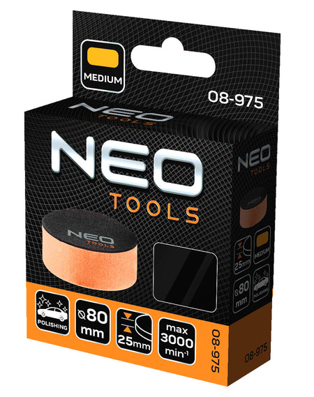 Leštiaca podložka 80 x 25 mm, stredná špongia od NEO TOOLS nájdeš na naravis.sk