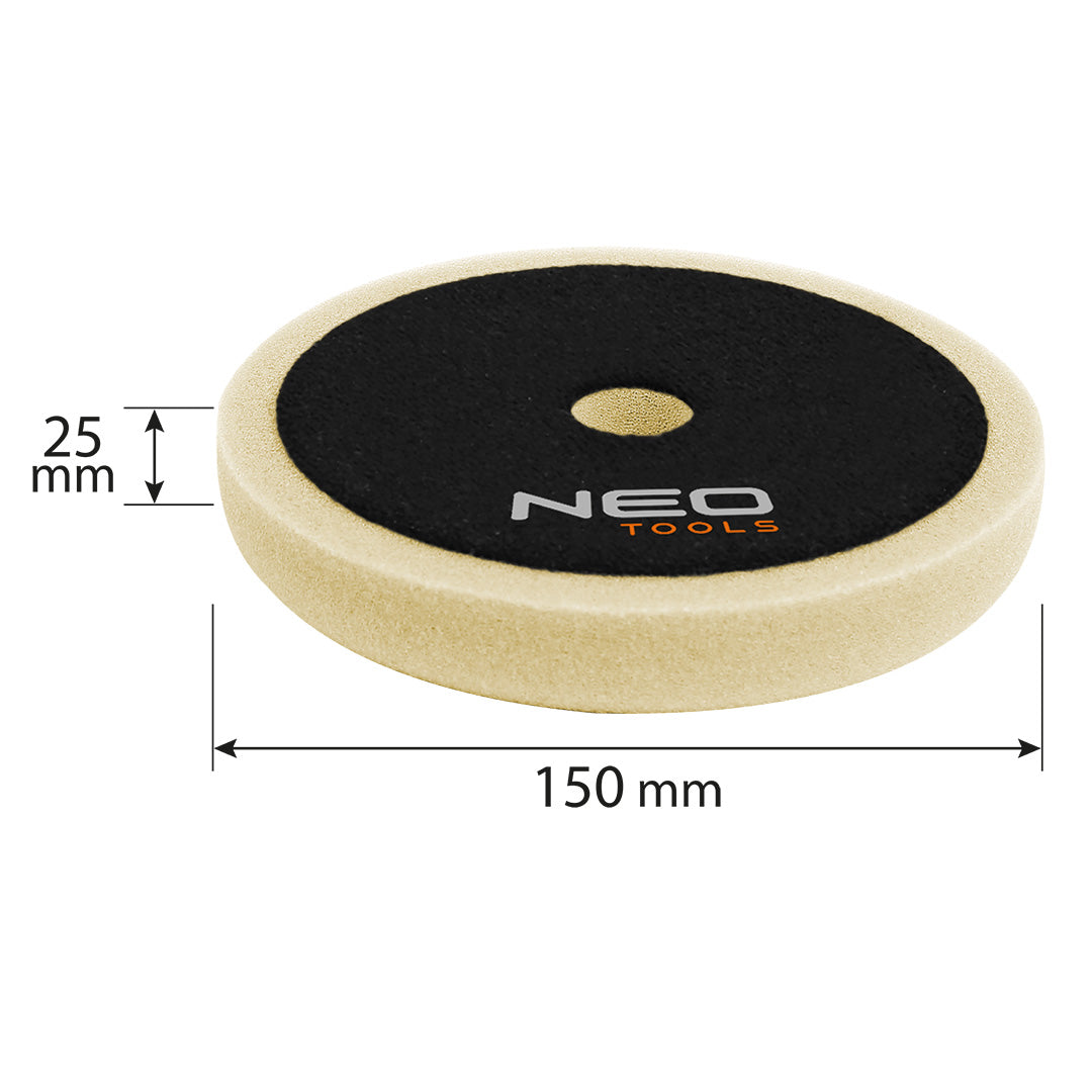 Leštiaca podložka 150 x 150 mm x 25 mm, brúsna špongia od NEO TOOLS nájdeš na naravis.sk