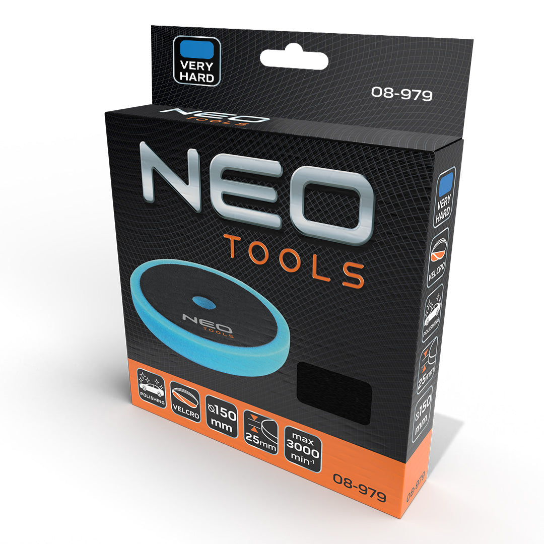 Leštiaca podložka 150 x 150 mm x 25 mm, extra tvrdá špongia od NEO TOOLS nájdeš na naravis.sk