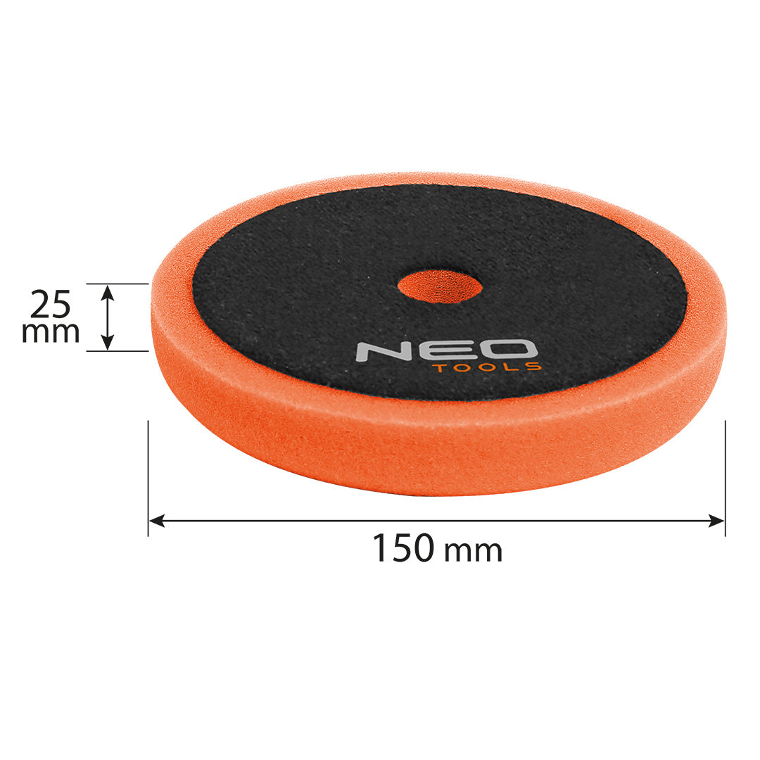 Leštiaca podložka 150 x 150 mm x 25 mm, stredná špongia od NEO TOOLS nájdeš na naravis.sk