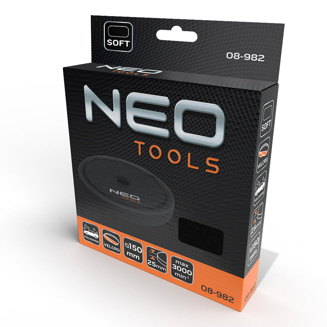Leštiaca podložka 150 x 150 mm x 25 mm, mäkká špongia od NEO TOOLS nájdeš na naravis.sk