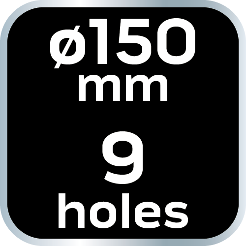 Brúsne kotúče 150 mm, P40, 5 ks, s 9 otvormi pre 04-721 od NEO TOOLS nájdeš na naravis.sk