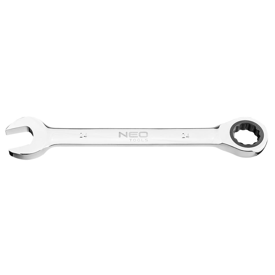 Plochý-očkový kľúč s račňou, 24 mm od NEO TOOLS nájdeš na naravis.sk