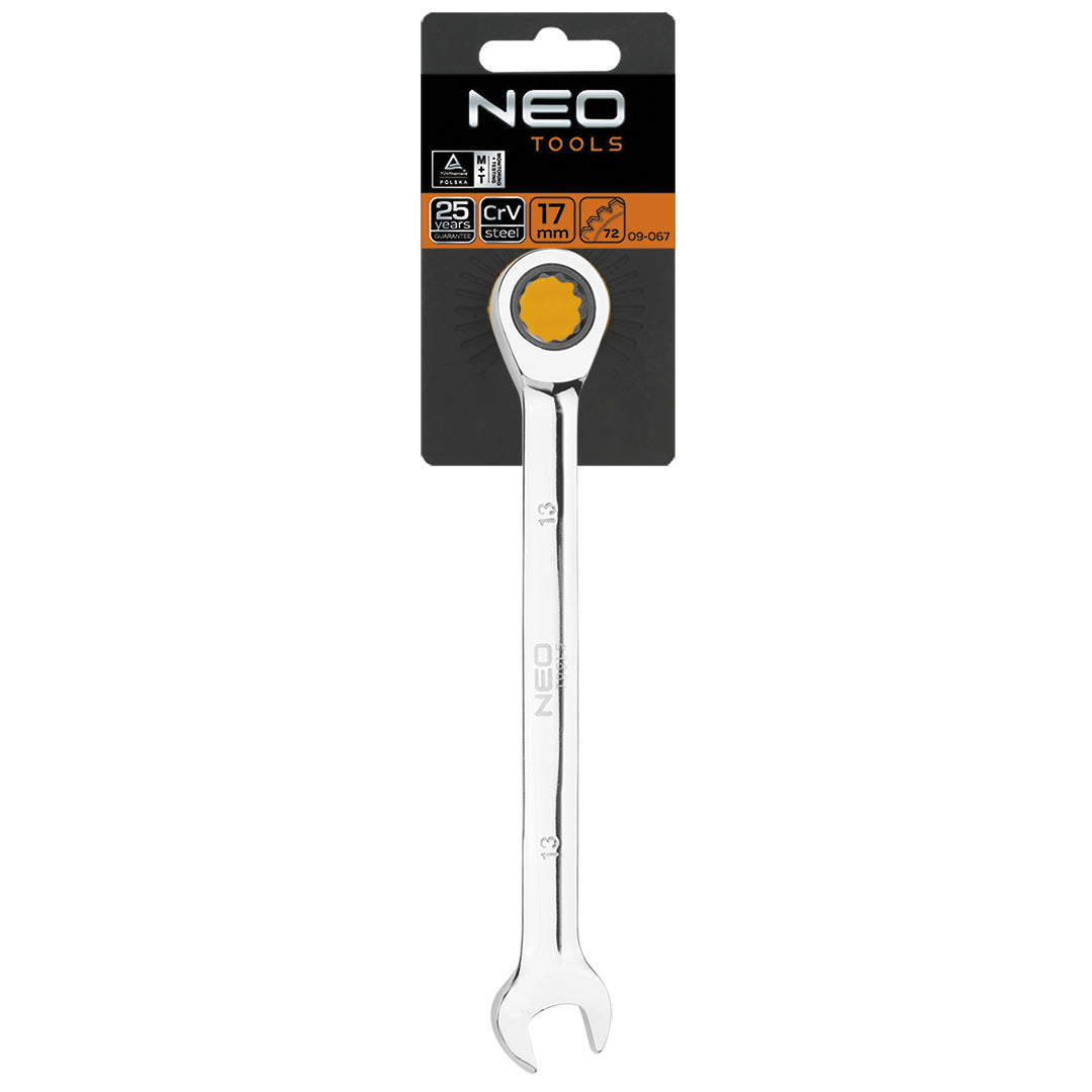 Plochý-očkový kľúč s račňou 10 mm od NEO TOOLS nájdeš na naravis.sk