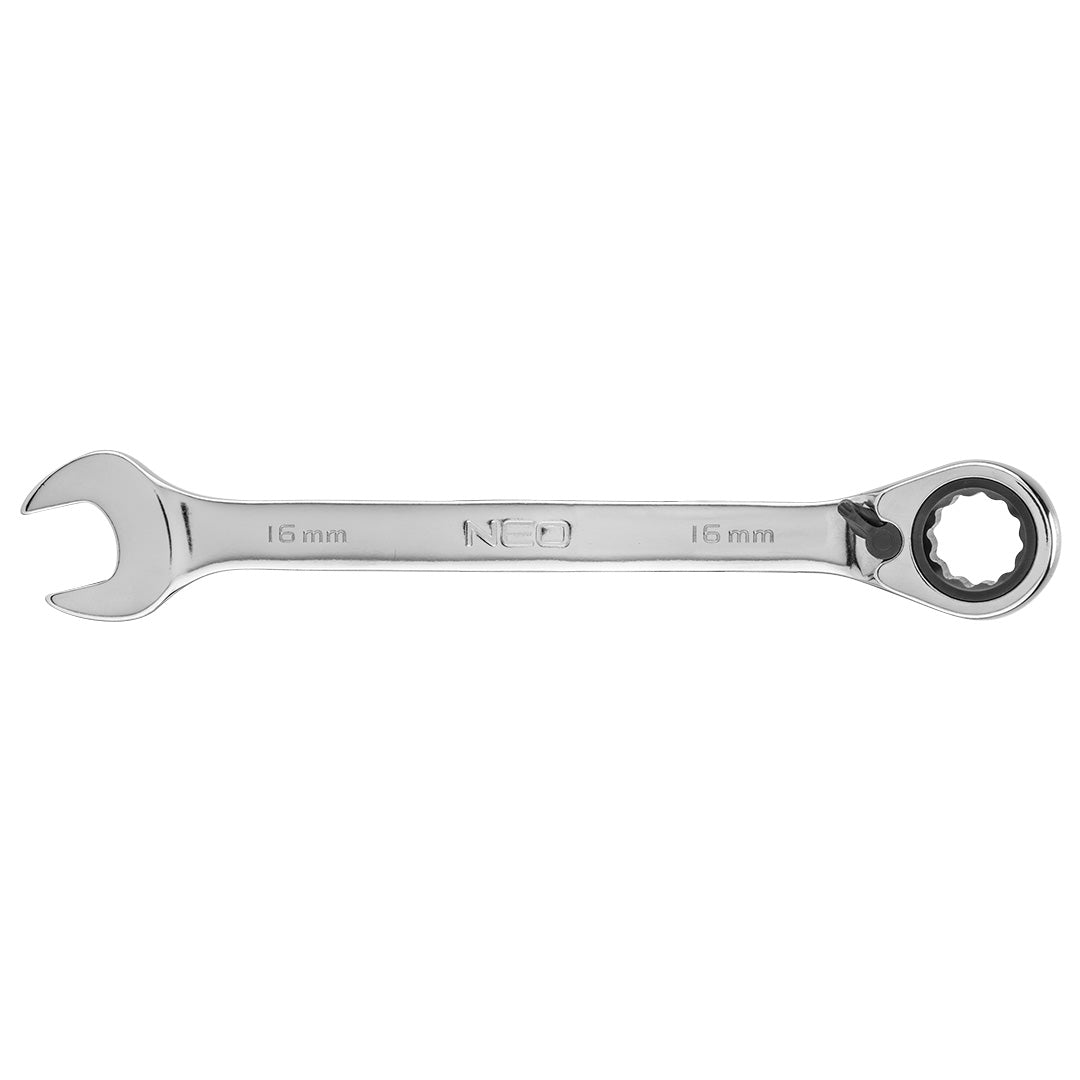 Plochý-očkový kľúč s račňou 16 mm od NEO TOOLS nájdeš na naravis.sk