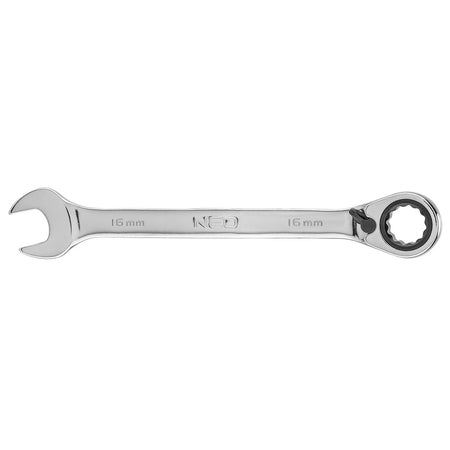 Plochý-očkový kľúč s račňou 16 mm od NEO TOOLS nájdeš na naravis.sk