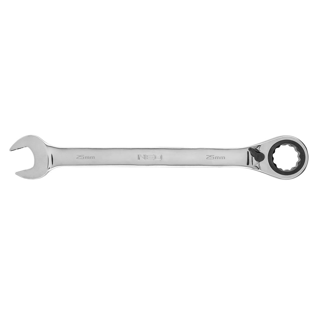 Plochý-očkový kľúč s račňou 25 mm od NEO TOOLS nájdeš na naravis.sk