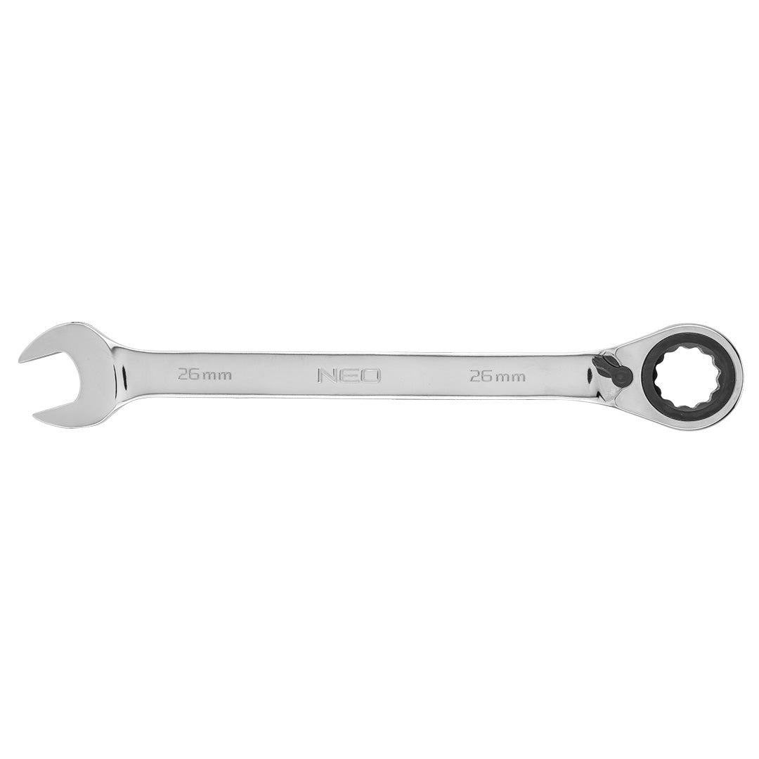 Plochý-očkový kľúč s račňou 26 mm od NEO TOOLS nájdeš na naravis.sk