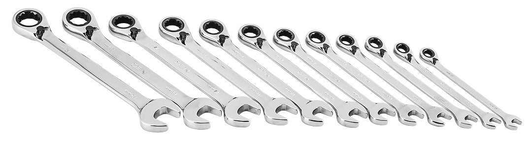 Ráčnový a kombinovaný kľúč, sada 12 kusov, 8 - 19 mm, mäkké puzdro od NEO TOOLS nájdeš na naravis.sk