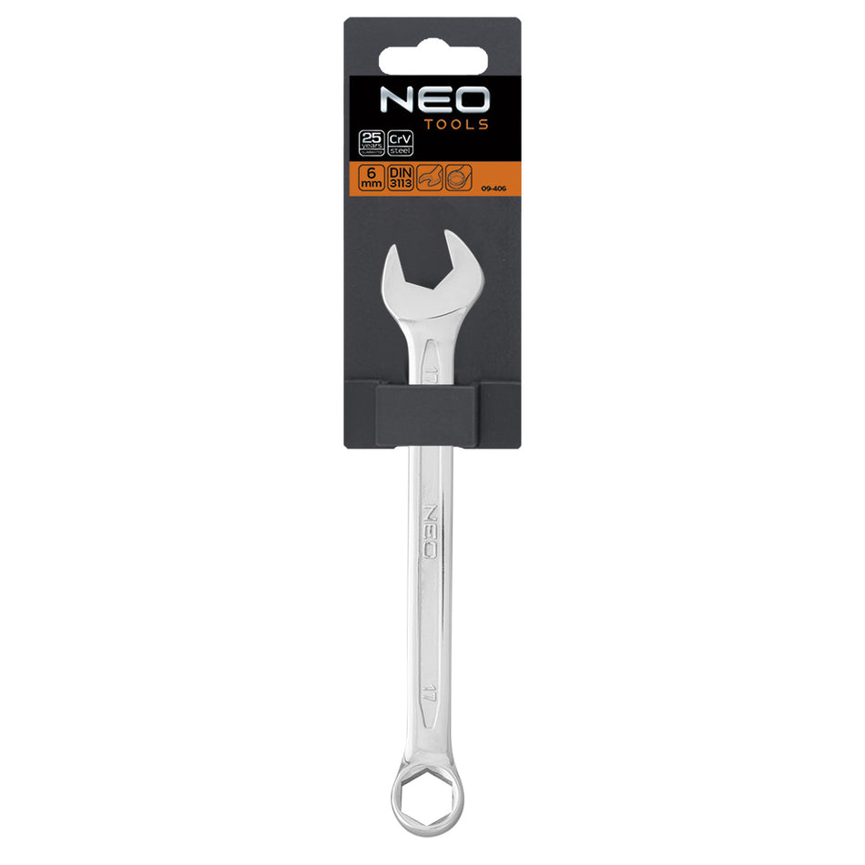 Kľúč plochý-očkový HEX/V 6 x 100 mm od NEO TOOLS nájdeš na naravis.sk