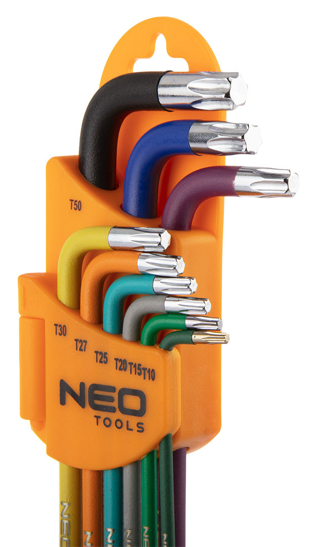 Torx kľúče T10-T50, 9 ks sada od NEO TOOLS nájdeš na naravis.sk