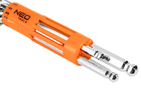 Hexagonálne kľúče, dlhé, guľaté 2-10mm, súprava 8 ks od NEO TOOLS nájdeš na naravis.sk