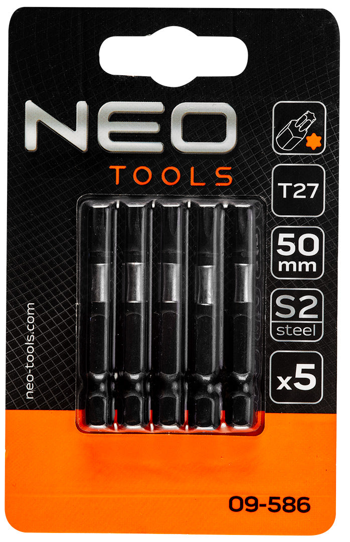 Rázové bity S2, 50 mm, T27 - 5 kusov. od NEO TOOLS nájdeš na naravis.sk