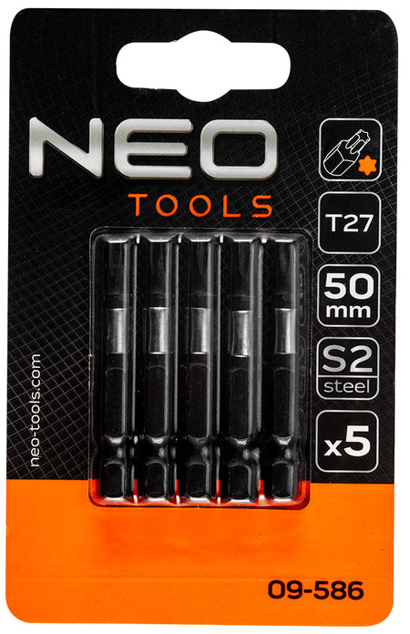 Rázové bity S2, 50 mm, T27 - 5 kusov. od NEO TOOLS nájdeš na naravis.sk
