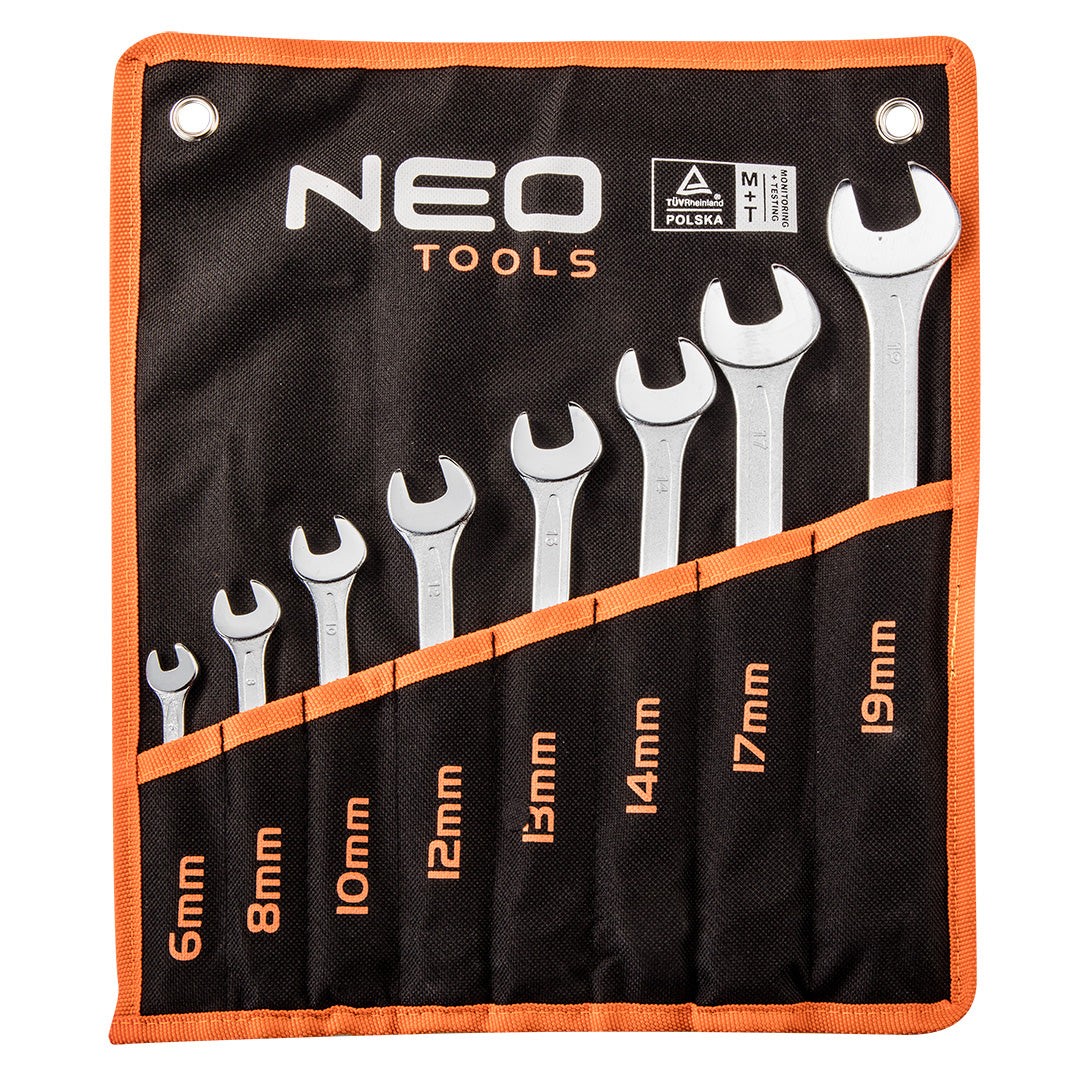 Kľúče očkoploché 6-19 mm, 8 ks od NEO TOOLS nájdeš na naravis.sk