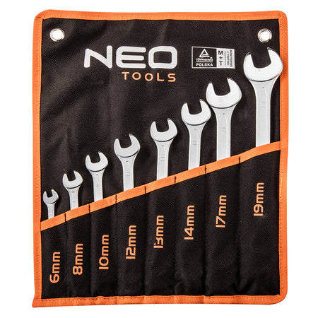 Kľúče očkoploché 6-19 mm, 8 ks od NEO TOOLS nájdeš na naravis.sk