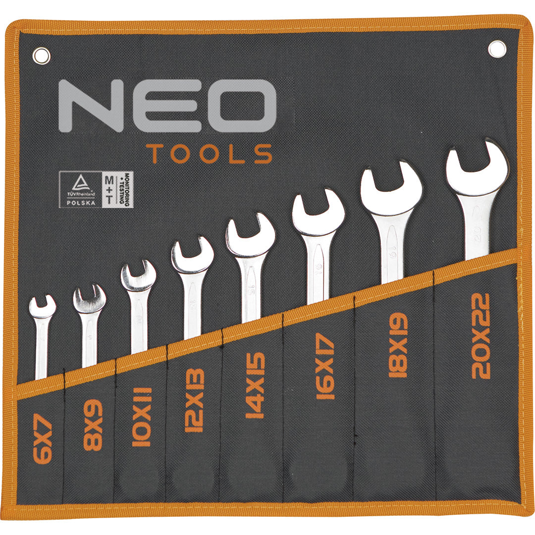 Kľúčematicové otvorené 6-22 mm, 8 ks od NEO TOOLS nájdeš na naravis.sk