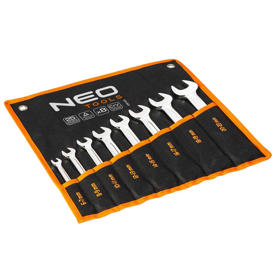 Kľúčematicové otvorené 6-22 mm, 8 ks od NEO TOOLS nájdeš na naravis.sk