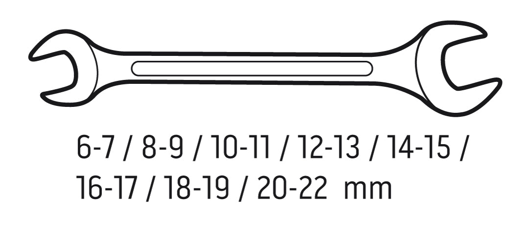 Kľúčematicové otvorené 6-22 mm, 8 ks od NEO TOOLS nájdeš na naravis.sk