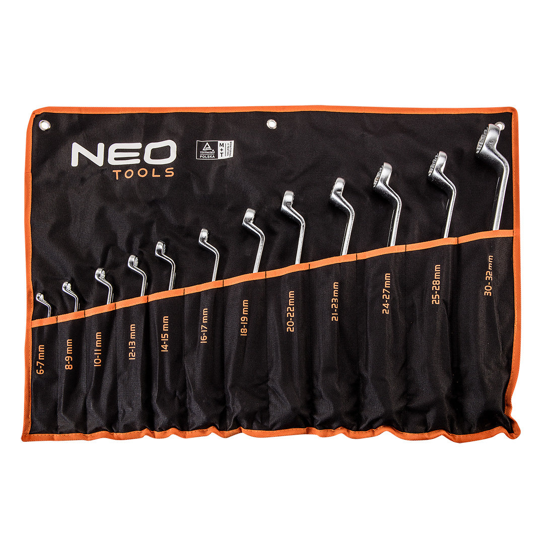 Očkové kľúče ohnuté 6-32 mm, súprava 12 ks od NEO TOOLS nájdeš na naravis.sk