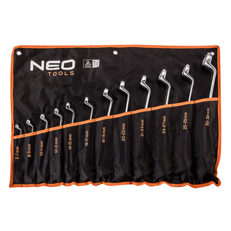 Očkové kľúče ohnuté 6-32 mm, súprava 12 ks od NEO TOOLS nájdeš na naravis.sk