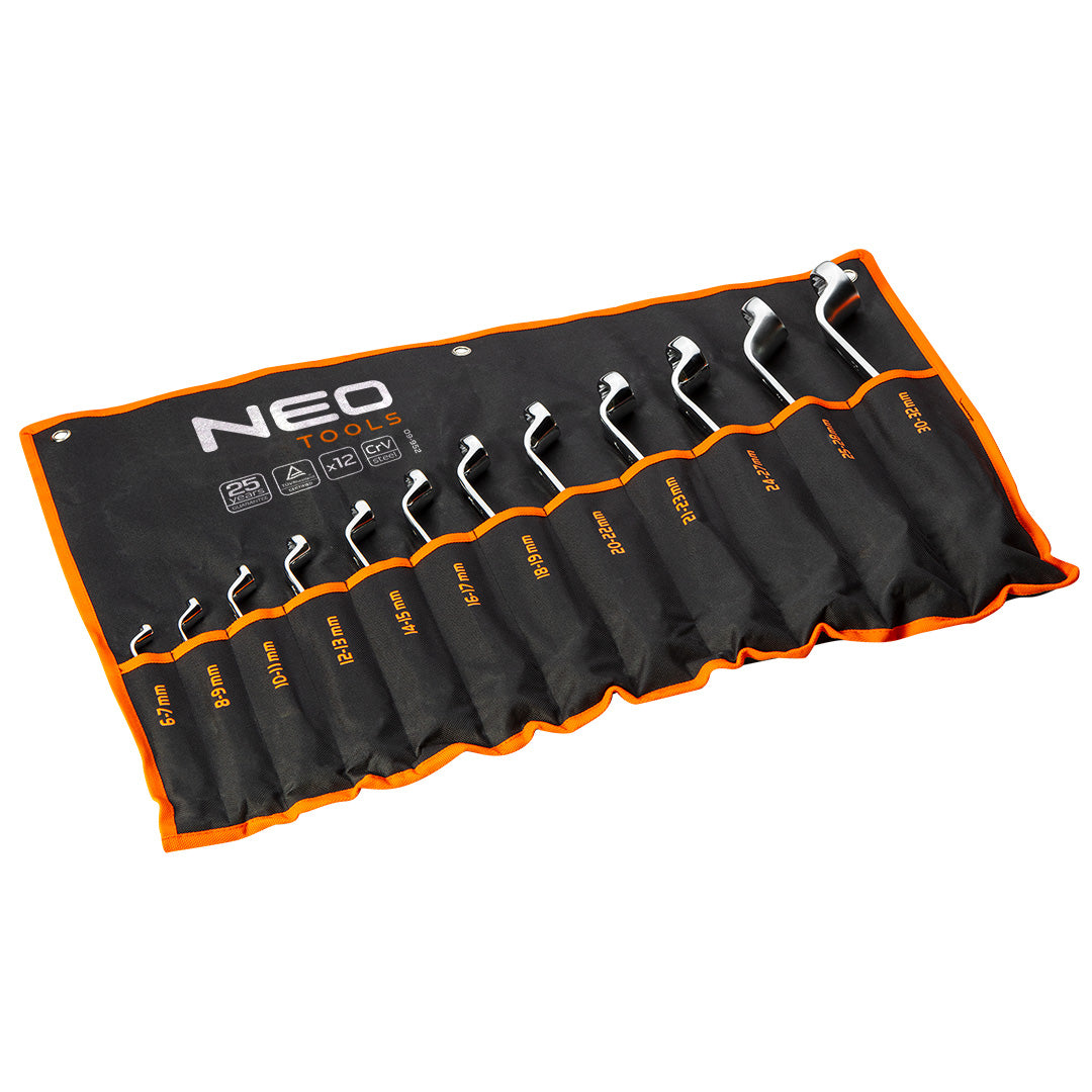 Očkové kľúče ohnuté 6-32 mm, súprava 12 ks od NEO TOOLS nájdeš na naravis.sk