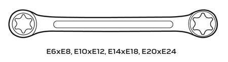 kluče očkove Torx sada T6-T24, 4 ks. od NEO TOOLS nájdeš na naravis.sk